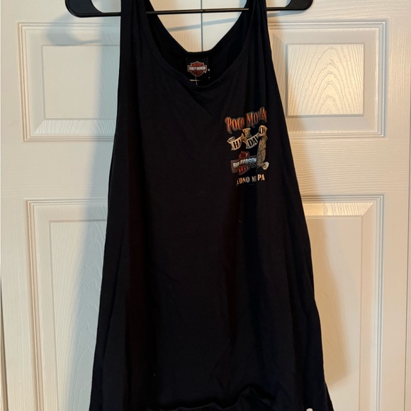 Harley-Davidson Black Sleeveless Relaxed Tank Top - Picture 1 of 3